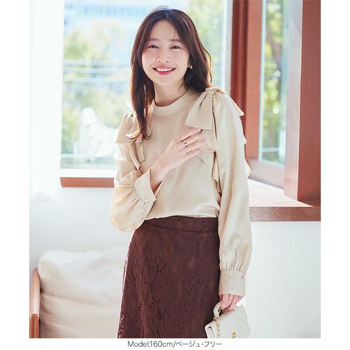 KOBE LETTUCE ブラウス レディース フォーマル リボン フリル 30代 40
