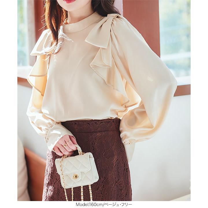KOBE LETTUCE ブラウス レディース フォーマル リボン フリル 30代 40