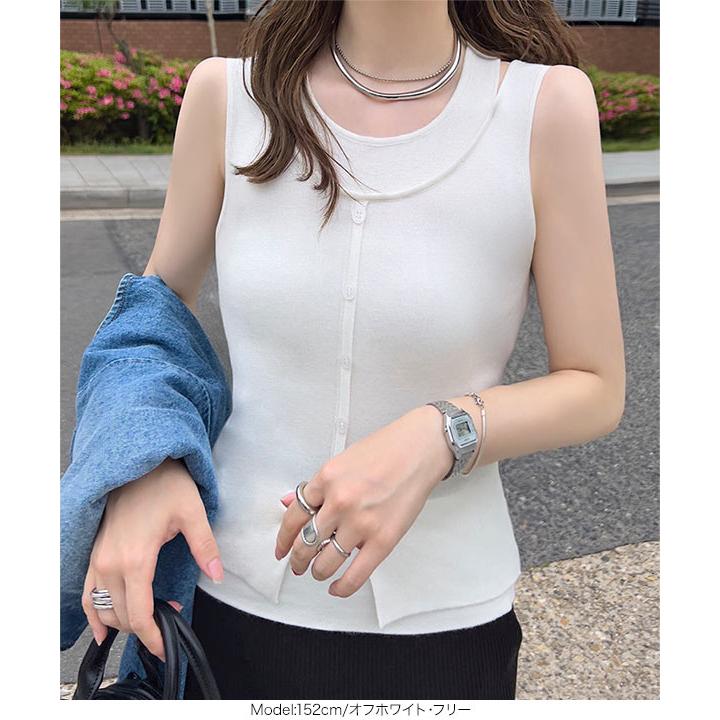 KOBE LETTUCE（神戸レタス） タンクトップ レディース ニットタンク