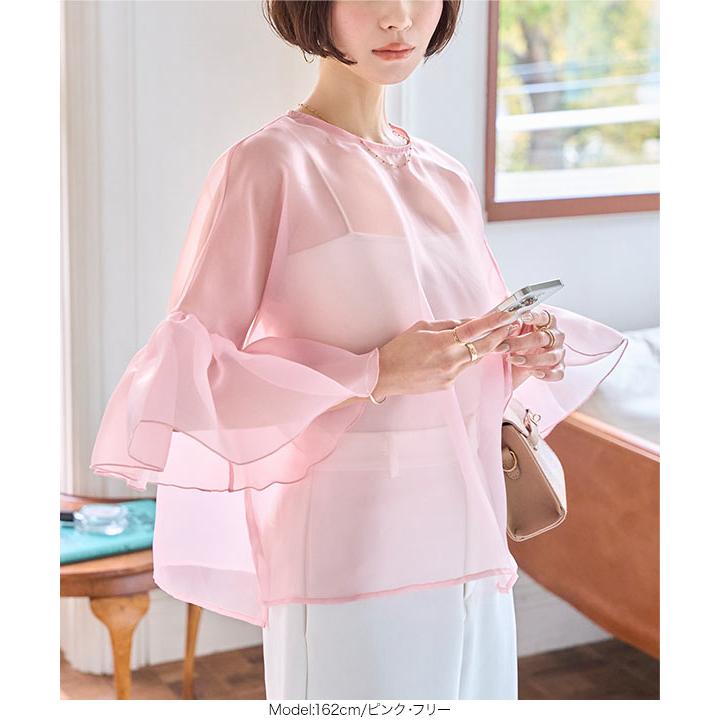ぺこ　今期フリルリボンブラウス　34 フリルリボンブラウス – レディースファッション通販の夢展望【公式】