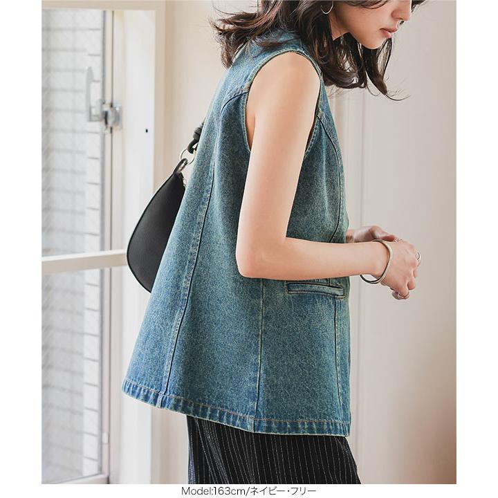 KOBE LETTUCE デニムフレアベスト トップス ベスト アウター