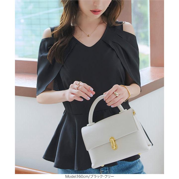 新品 ビンナミ トップス 授乳 ペプラム ブラウス フロントファスナー M 新品 ビンナミ トップス 授乳 ペプラム ブラウス フロント