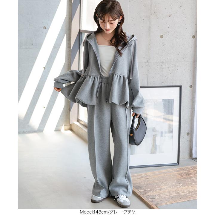 KOBE LETTUCE パーカー レディース トップス 長袖 ペプラム バルーン