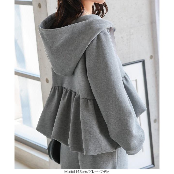 KOBE LETTUCE パーカー レディース トップス 長袖 ペプラム