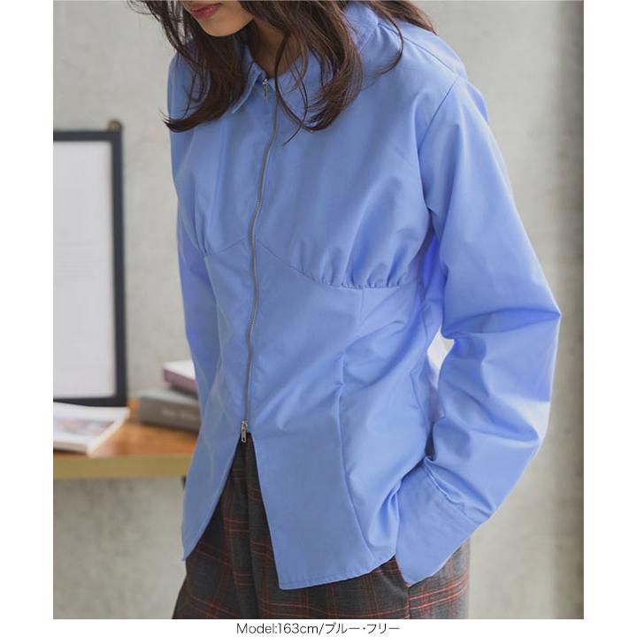 The Bluzed Clothing Co. 長袖シャツ 15 ½ KOBE LETTUCE（神戸レタス） シャツ レディース 長袖 ダブルジップ