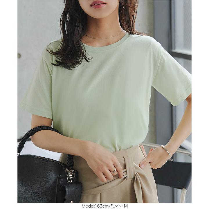 6/14-15★超目玉セール!! Tシャツ レディース トップス 汗じみ防止 UVカット 綿 コットン L XL 3L ベーシック シンプル C7574送料無料メ便対応 | KOBE LETTUCE | 17