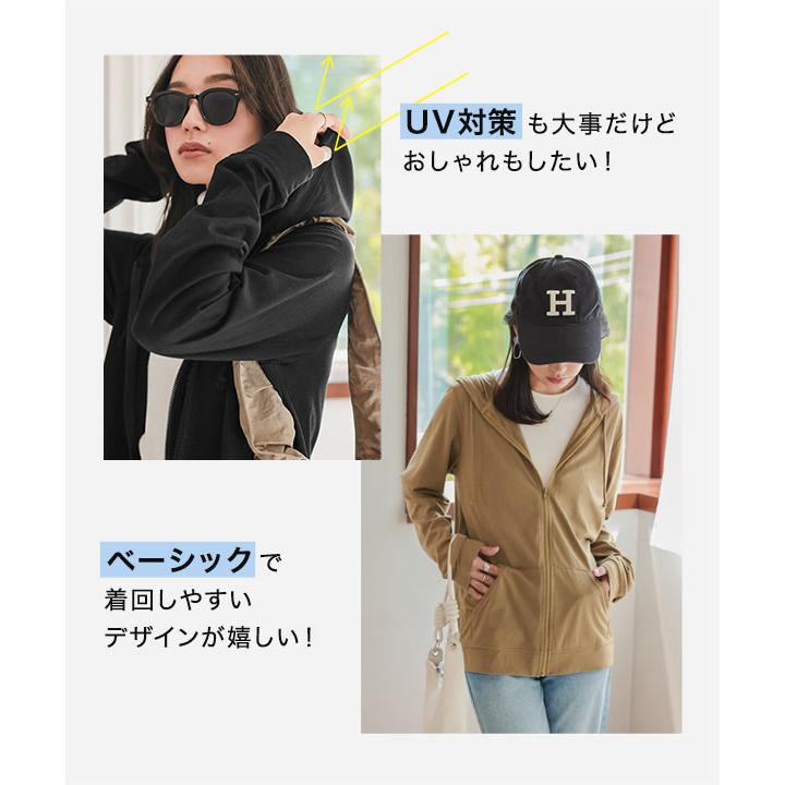KOBE LETTUCE（神戸レタス） UVカットパーカー 薄手 レディース 長袖
