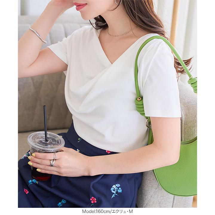 KOBE LETTUCE（神戸レタス） Tシャツ 半袖 トップス ドレープTシャツ