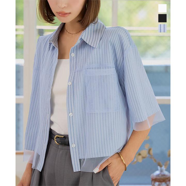 KOBE LETTUCE（神戸レタス） シャツ レディース 半袖 チュール