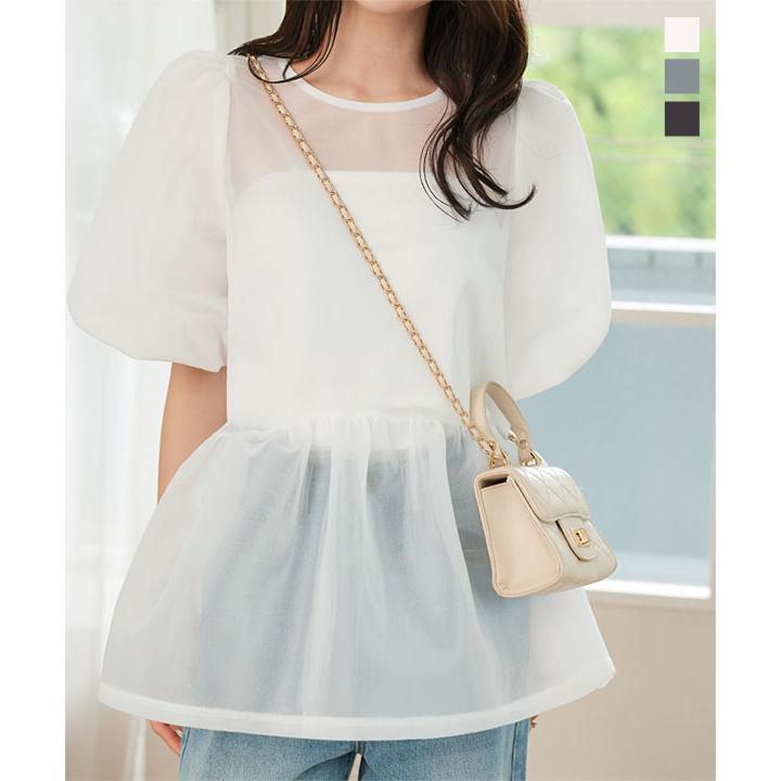 KOBE LETTUCE（神戸レタス） ブラウス レディース シアー トップス