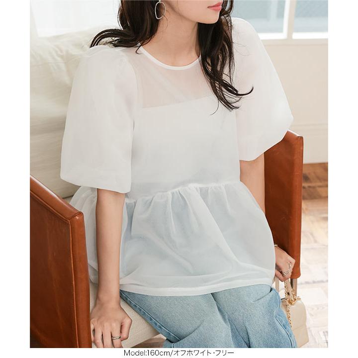 KOBE LETTUCE（神戸レタス） ブラウス レディース シアー トップス