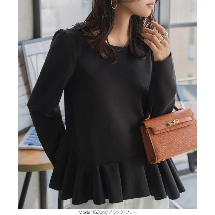 KOBE LETTUCE（神戸レタス） トップス レディース 長袖 ペプラム