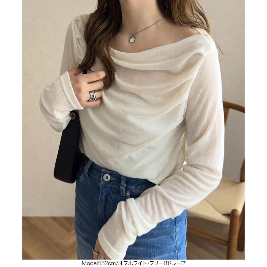 KOBE LETTUCE（神戸レタス） シアートップス 長袖 トップス レディース