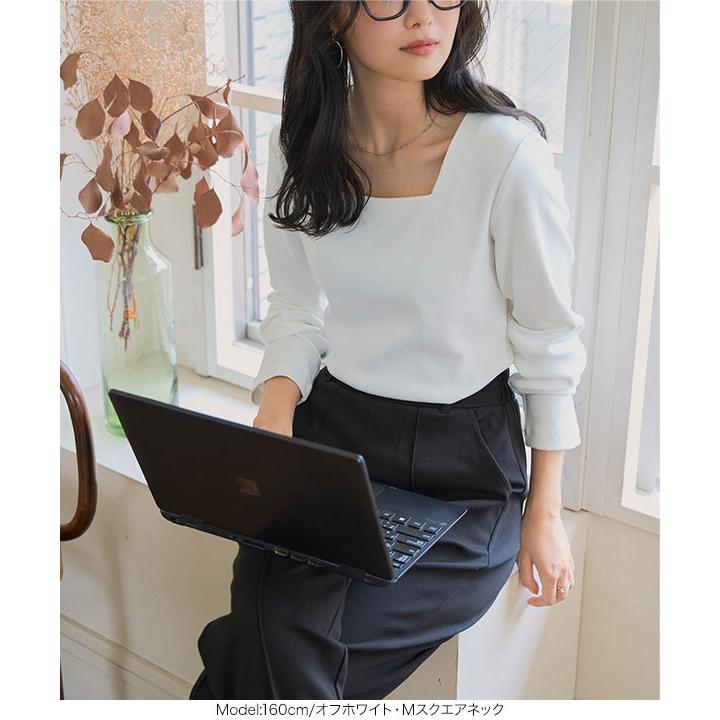 KOBE LETTUCE ロンT レディース Tシャツ 長袖 スクエアネック