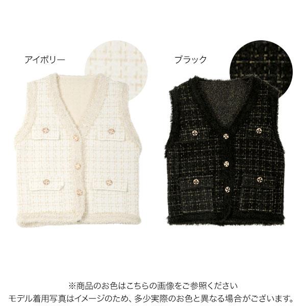 KOBE LETTUCE ベスト ツイード風 ジャケット アウター