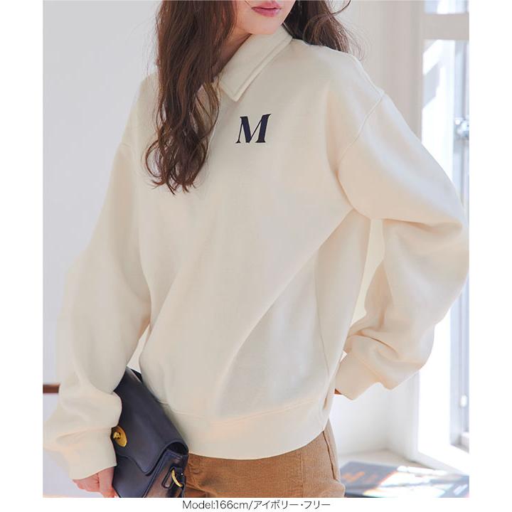 今季新作　裏起毛スウェットポロシャツ　L KOBE LETTUCE（神戸レタス） 裏起毛トップス 裏起毛トレーナー