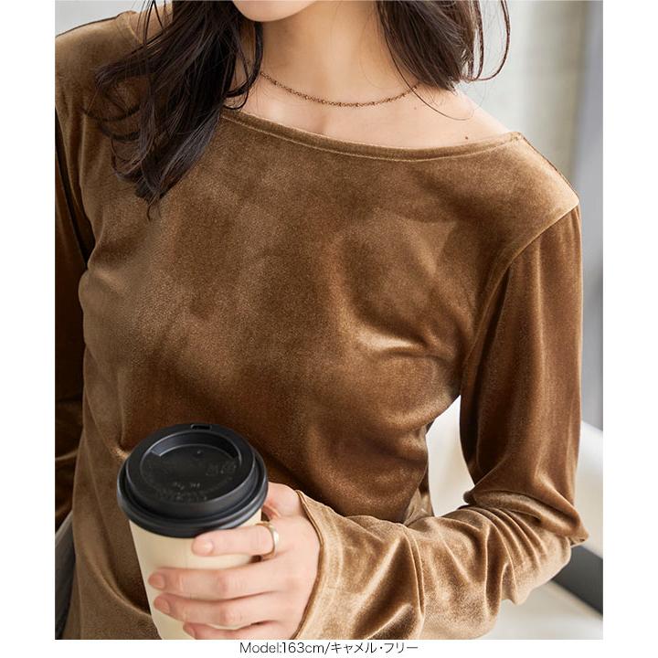 KOBE LETTUCE（神戸レタス） ロンT レディース ベロア トップス 長袖