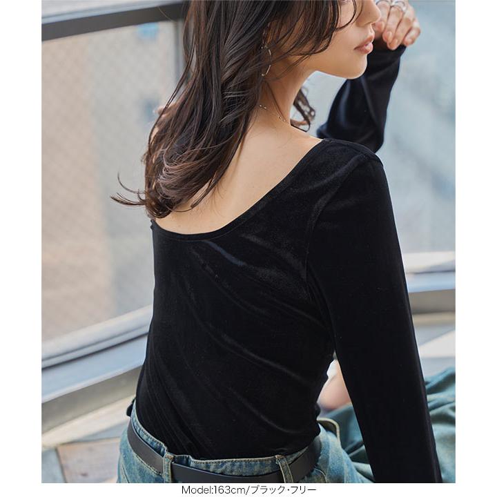 KOBE LETTUCE（神戸レタス） ロンT レディース ベロア トップス 長袖