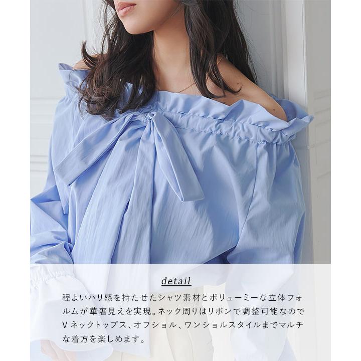 KOBE LETTUCE（神戸レタス） ブラウス シャツ レディース 40代 白 2way
