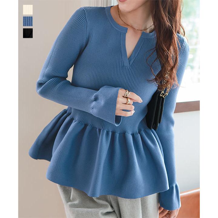 KOBE LETTUCE（神戸レタス） ニット レディース ペプラムニット