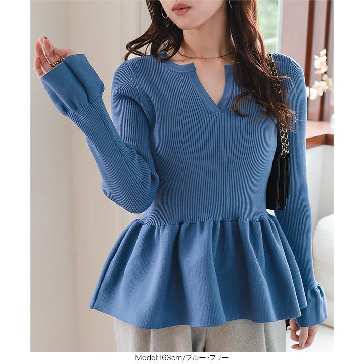 KOBE LETTUCE（神戸レタス） ニット レディース ペプラムニット