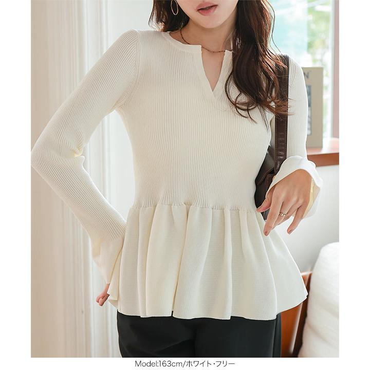 KOBE LETTUCE（神戸レタス） ニット レディース ペプラムニット