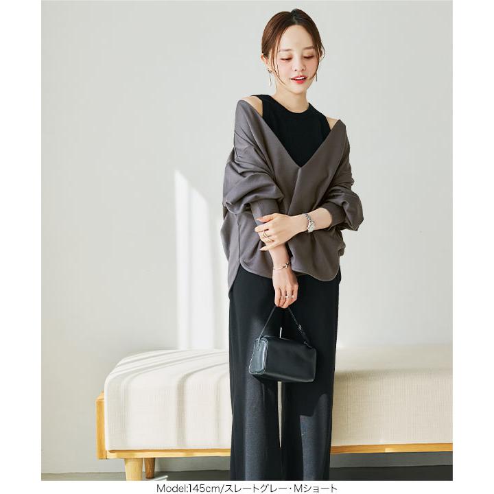 KOBE LETTUCE（神戸レタス） トップス レディース 40代 上品 長袖 深v