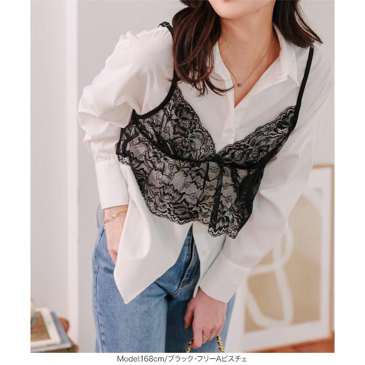 KOBE LETTUCE（神戸レタス） ビスチェ レディース キャミソール シアー