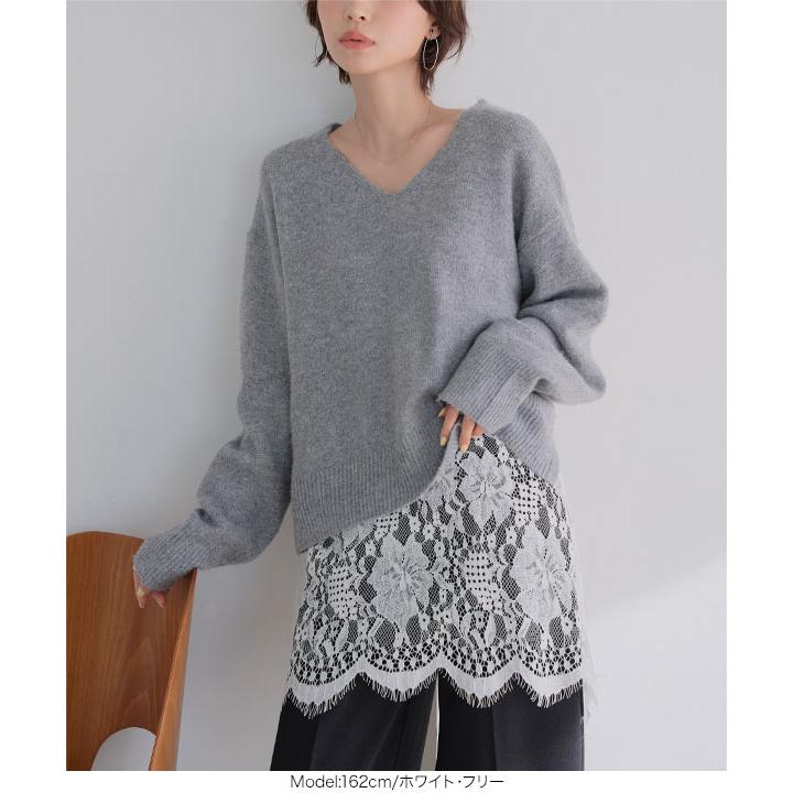 KOBE LETTUCE（神戸レタス） レース レイヤード 付け裾 キャミソール