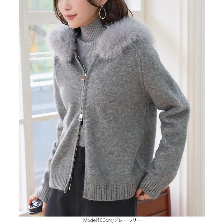 LIMI feu 美品 20AW ニット ロングパーカー グレーS LIMI feu リミフゥ ウール ロングカーディガン LX-T24-130 ブラック 2