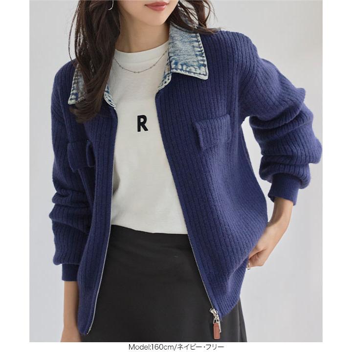 KOBE LETTUCE（神戸レタス） カーディガン レディース 冬 ジップ
