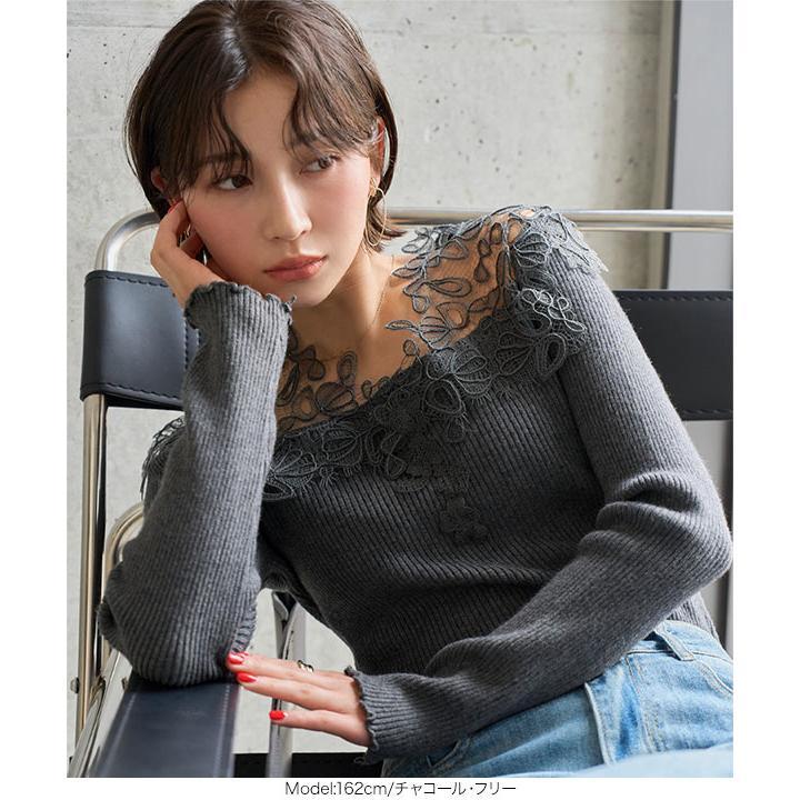 KOBE LETTUCE（神戸レタス） ニット レース トップス レディース