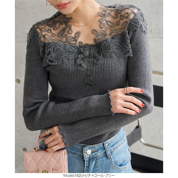 KOBE LETTUCE（神戸レタス） ニット レース トップス レディース