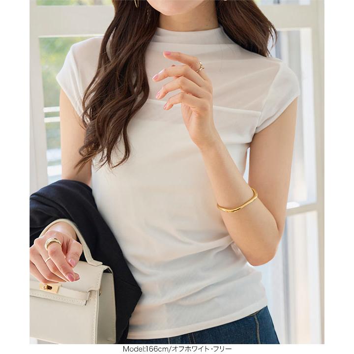 KOBE LETTUCE（神戸レタス） トップス レディース 40代 上品 シアー