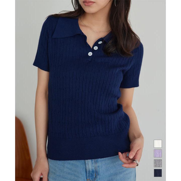 美品  半袖ニット レディース S 楽天市場】ニット サマーニット トップス 半袖 半袖ニット [C7490