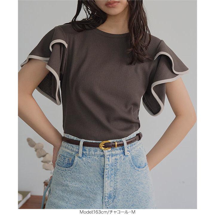 KOBE LETTUCE（神戸レタス） トップス レディース Tシャツ リブ 半袖