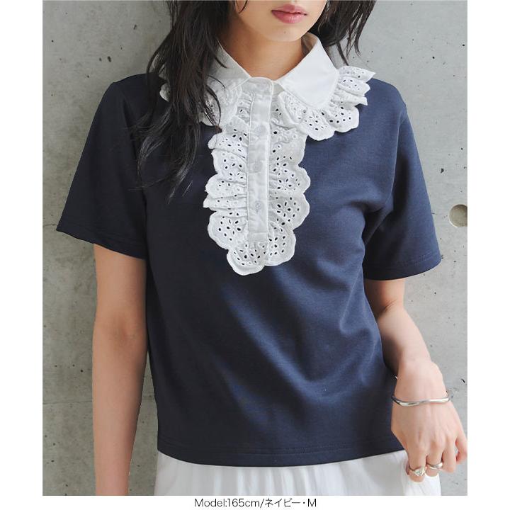 KOBE LETTUCE（神戸レタス） Tシャツ レディース ポロトップス レース