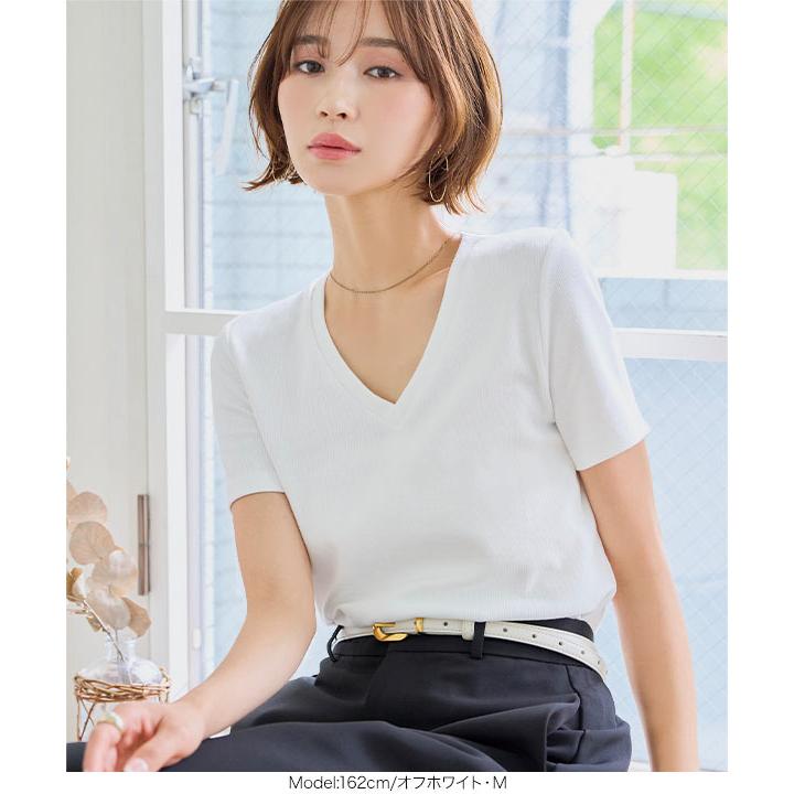 KOBE LETTUCE（神戸レタス） Tシャツ レディース 半袖 Vネック 深V