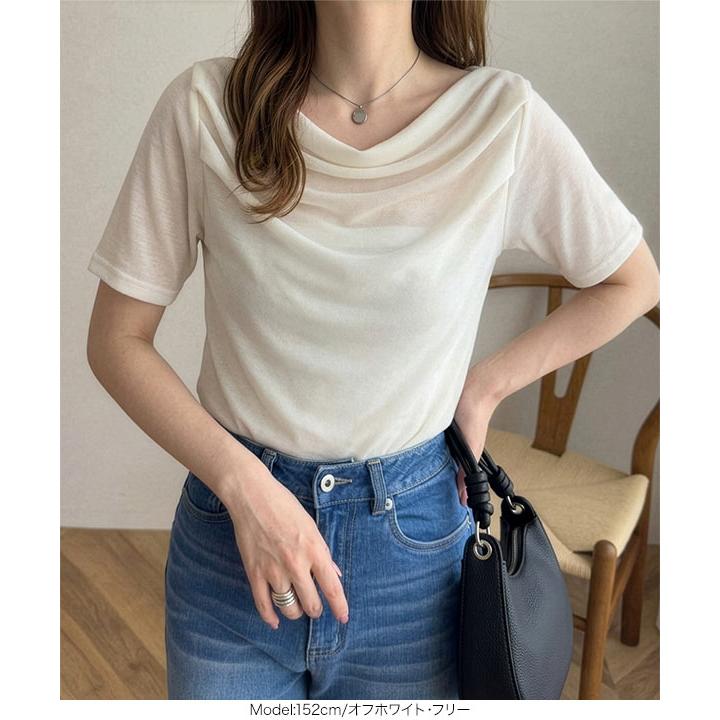 KOBE LETTUCE（神戸レタス） トップス レディース 40代 上品 シアー