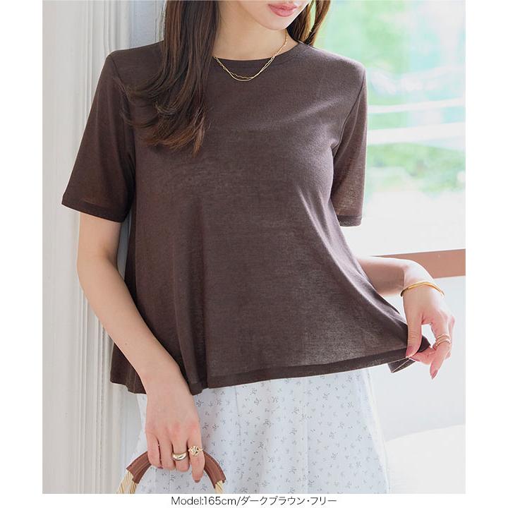 KOBE LETTUCE（神戸レタス） Tシャツ レディース 半袖 シアー 40代 50