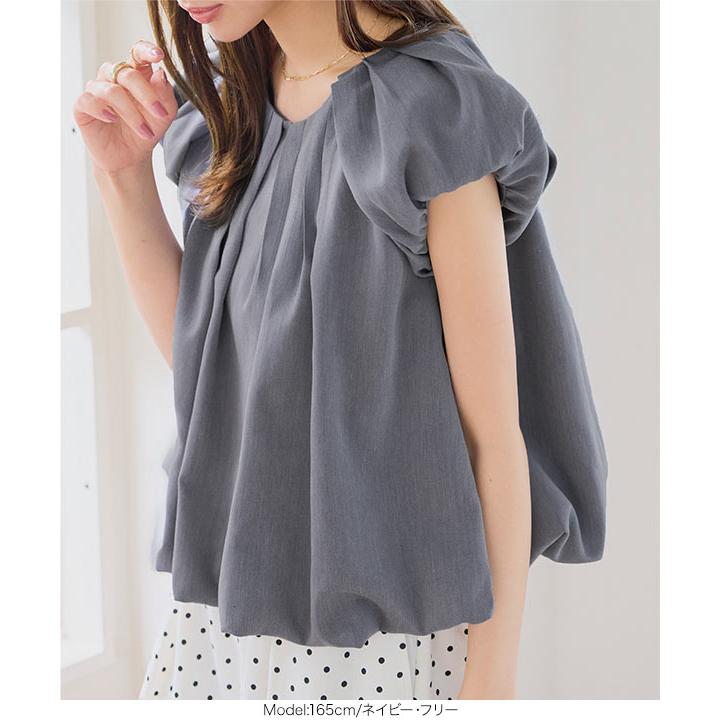 【美品】慈雨　グレー　ドット　ブラウス KOBE LETTUCE（神戸レタス） トップス レディース 40代 上品 ブラウス