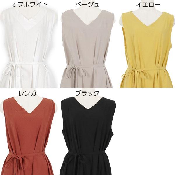 ワンピース ノースリーブ 近藤千尋さんコラボ 取り外し可能 3way リボン コットン100 イレギュラーヘム E84 神戸レタスkobelettuce 通販 Paypayモール