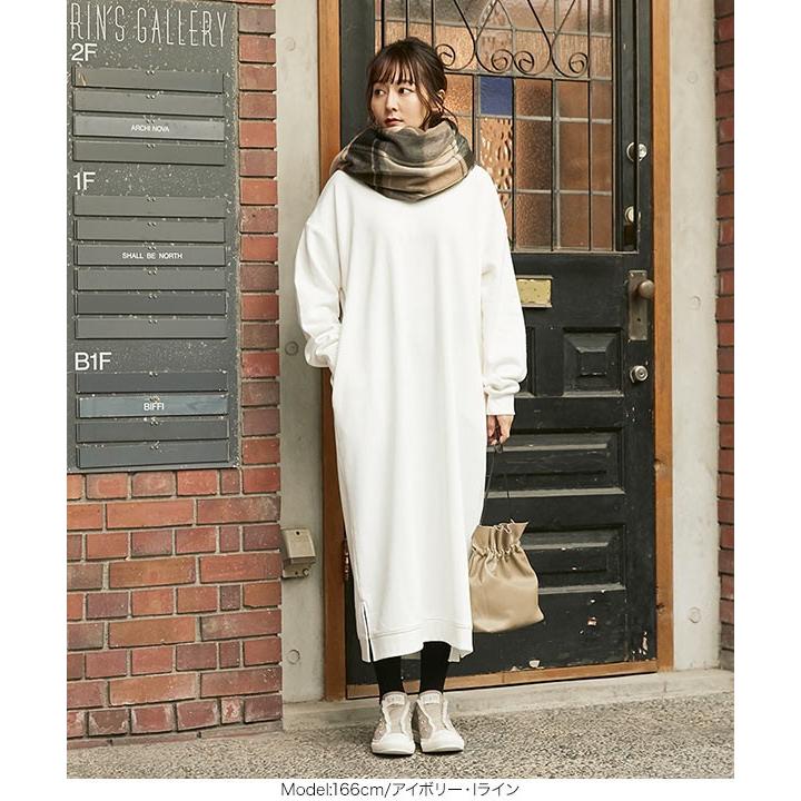 せとはるコラボ　フレア　ワンピース　長袖モックネック　秋冬　ラスト１点 ワンピース ロングワンピース 長袖 フレアワンピース : ZOZOTOWN Yahoo