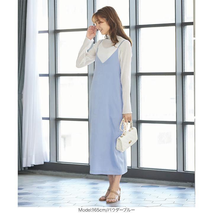 KOBE LETTUCE（神戸レタス） ワンピース キャミワンピ ロング丈 サテン