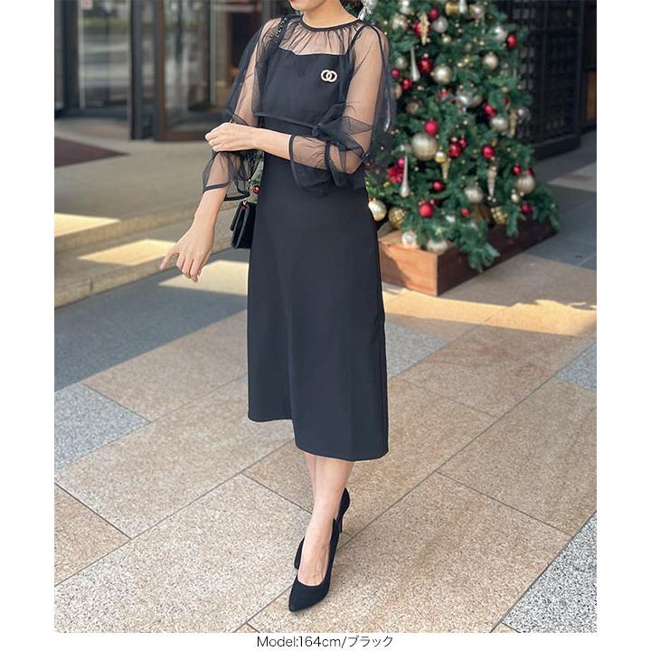 結婚式　二次会　オケージョンドレス　ワンピース 楽天市場】結婚式ドレス ミモレ丈 パーティードレス 結婚式