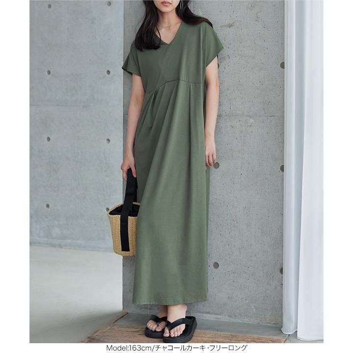 ESCADA ウエストベルト付き タック ロングワンピース 大きいサイズ 44 高身長 ウエストベルトタフタワンピース（共布ベルト付）【高身長