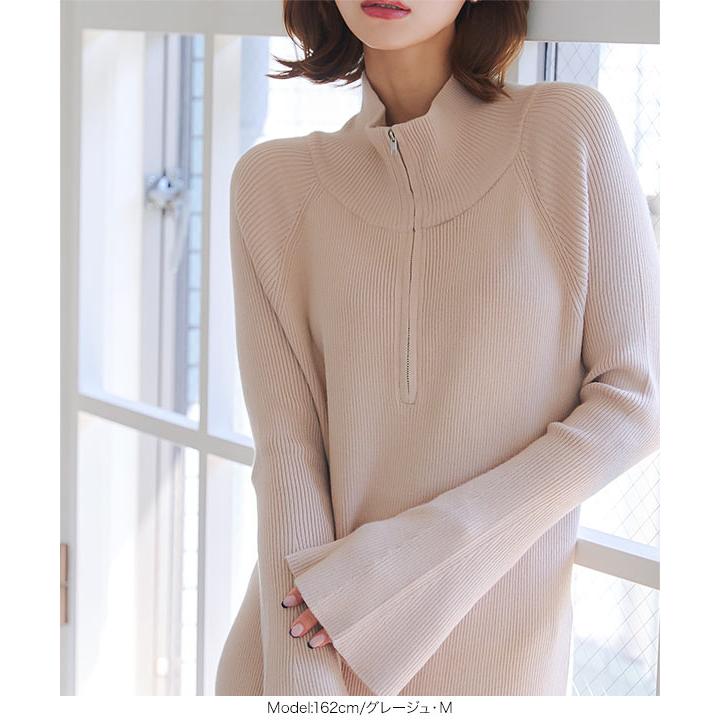 アルチビオ ARCHIVIO ニットワンピース 36 ハーフジップ ゴルフ アルチビオ ARCHIVIO ニットワンピース 36 ハーフジップ ゴルフ