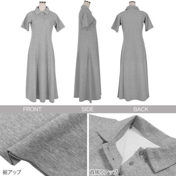 KOBE LETTUCE ポロワンピース 半袖 ワンピース レディース 40代