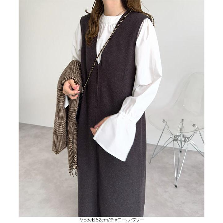 KOBE LETTUCE マタニティ ロングワンピース 授乳 フロントファスナー