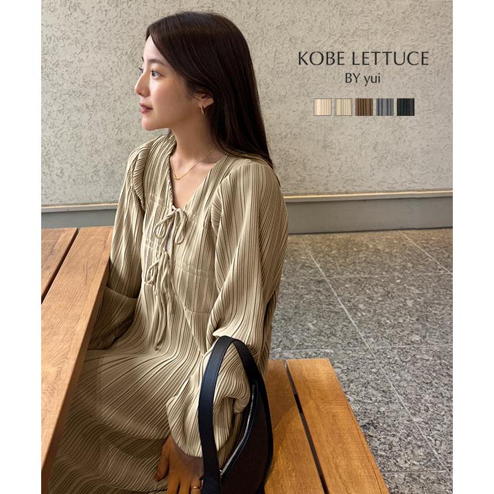 KOBE LETTUCE yuiさんコラボ ワンピース レディース 40代 きれい